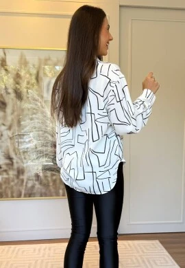 CAMISA LUCIA ESTAMPADA - COSH JEANS - Branco