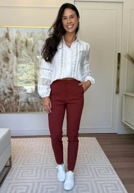 CAMISA MANGA LONGA LAIS - COSH JEANS - Branco