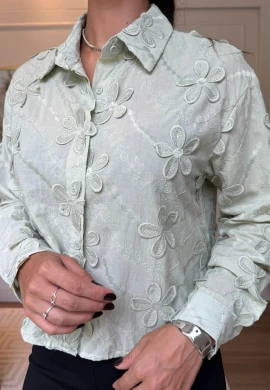 CAMISA MANGA LONGA PEROLA - COSH JEANS - Verde