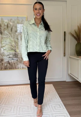 CAMISA MANGA LONGA PEROLA - COSH JEANS - Verde