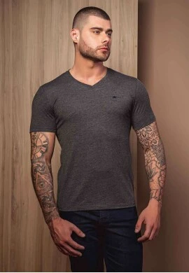 CAMISA MASCULINA SALLO  COSH JEANS - Chumbo