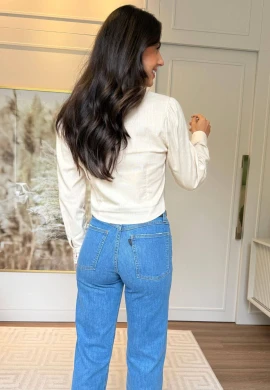 CAMISA MORGANA CROPPED - COSH JEANS - Bege