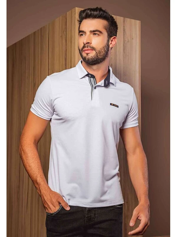 CAMISA POLLO MASCULINA SALLO  COSH JEANS - Branco