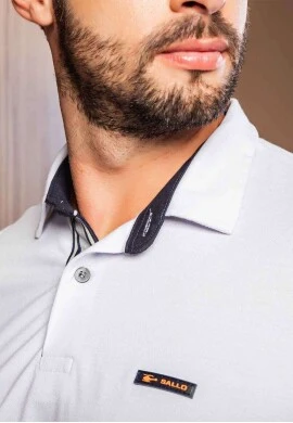 CAMISA POLLO MASCULINA SALLO  COSH JEANS - Branco