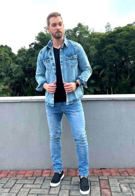 CAMISÃO JEANS MASCULINO  COSH JEANS  Jeans
