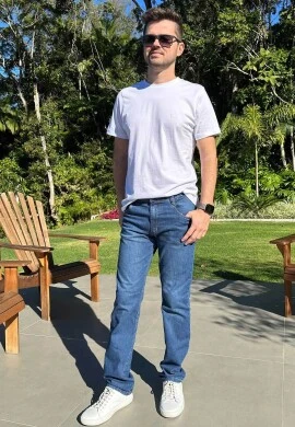 CAMISETA BASICA MASCULINA - Branco