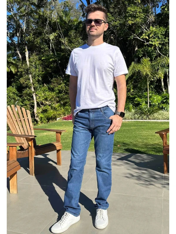 CAMISETA BASICA MASCULINA - Branco