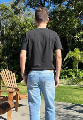 CAMISETA BASICA MASCULINA - Preto