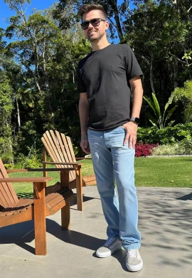 CAMISETA BASICA MASCULINA - Preto