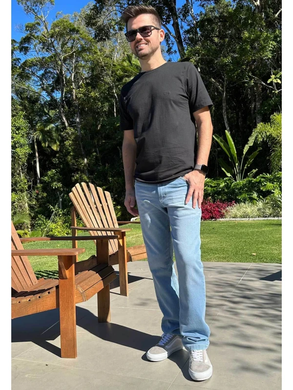 CAMISETA BASICA MASCULINA - Preto
