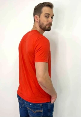 CAMISETA MASCULINA SALLO  COSH JEANS - Coral