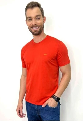 CAMISETA MASCULINA SALLO  COSH JEANS - Coral