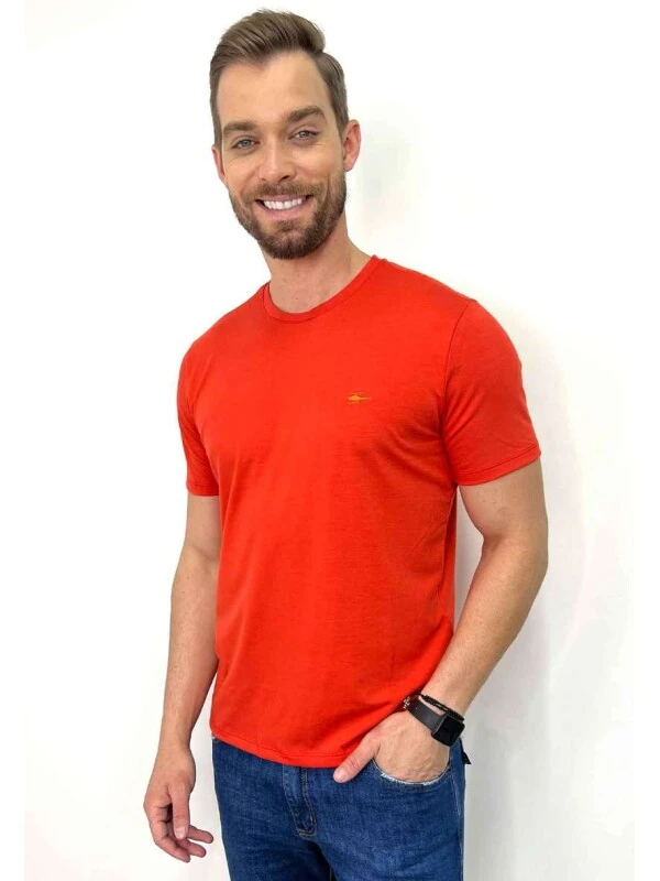 CAMISETA MASCULINA SALLO  COSH JEANS - Coral