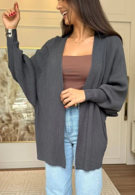 CARDIGA MARCIA CANELADO - COSH JEANS - Chumbo