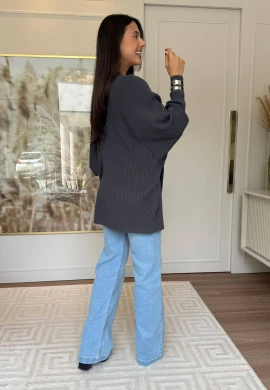 CARDIGA MARCIA CANELADO - COSH JEANS - Chumbo