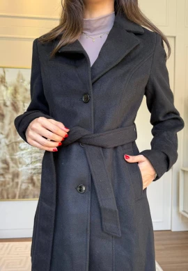 CASACO DORA LÃ BATIDA - COSH JEANS - Preto