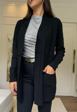 CASACO FEMININO MODAL MARCIA - COSH JEANS - Preto
