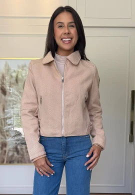 CASACO LÃ BATIDA FEMININO LUNE - COSH JEANS - Caqui