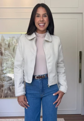 CASACO LÃ BATIDA FEMININO LUNE - COSH JEANS - Off white