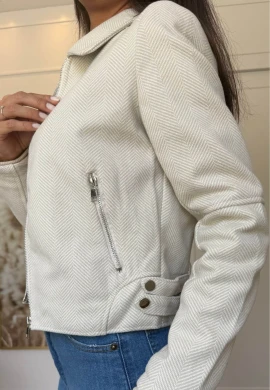 CASACO LÃ BATIDA FEMININO LUNE - COSH JEANS - Off white