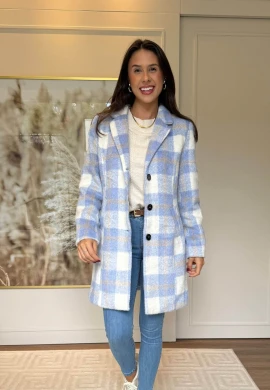 CASACO SOL LÃ BATIDA - COSH JEANS - Azul