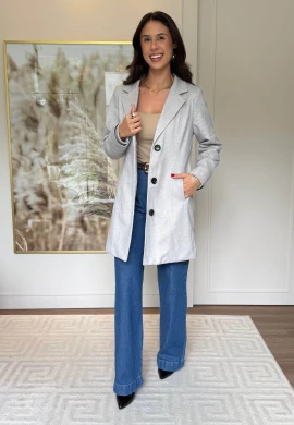 CASACO VERONICA - COSH JEANS - Cinza