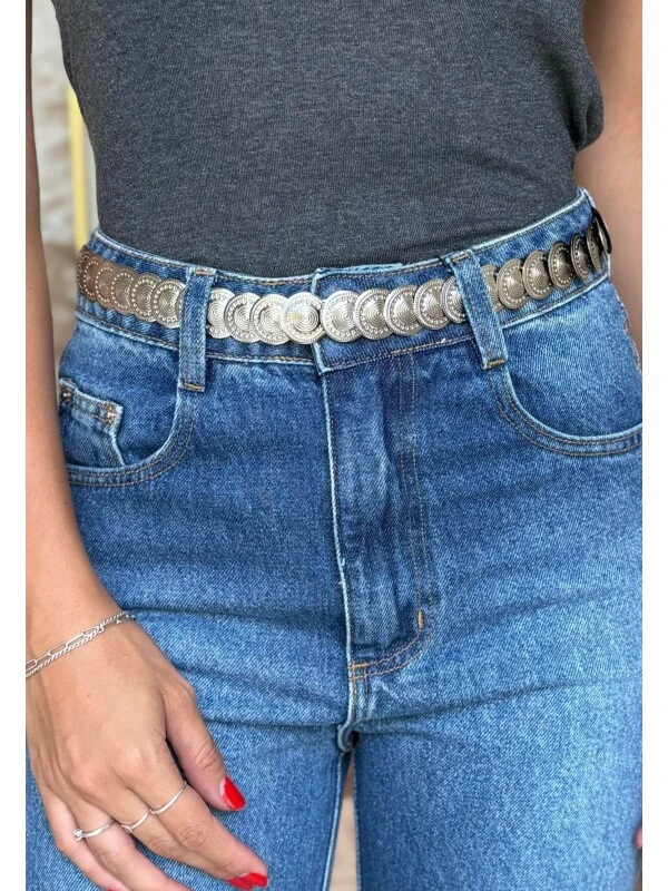 CINTO MOEDA - COSH JEANS - Prata
