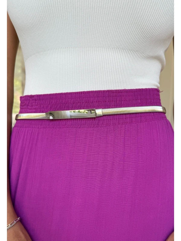 CINTO OVAL METALIZADO - COSH JEANS - Prata