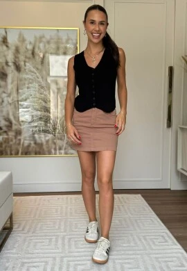 COLETE FEMININO LICI - COSH JEANS - Preto