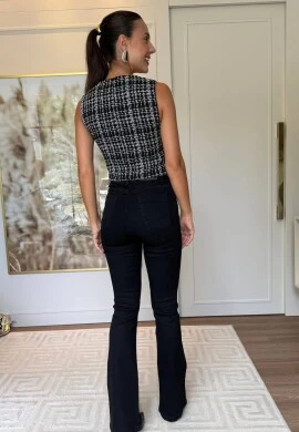 COLETE TWWED - COSH JEANS - Preto