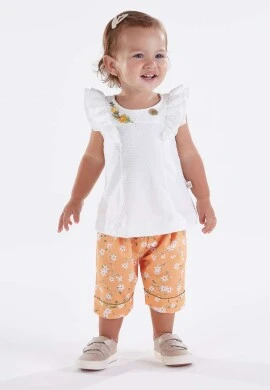 CONJ. BATA E BERMUDA ESTAMPADO EM JACQUARD - KIKIXODO - Sortidos