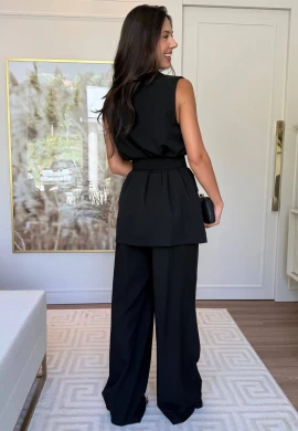 CONJUNTO DE ALFAIATARIA KELI - COSH JEANS - Preto