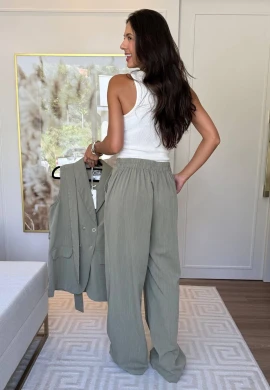 CONJUNTO DE ALFAIATARIA KELI - COSH JEANS - Verde musgo