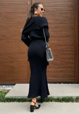 CONJUNTO EM MODAL 3 PEÇAS CHANEL - COSH JEANS - Preto