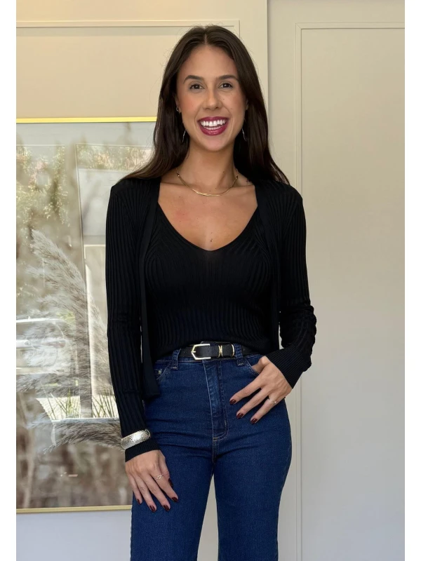 CONJUNTO KATIA - COSH JEANS - Preto