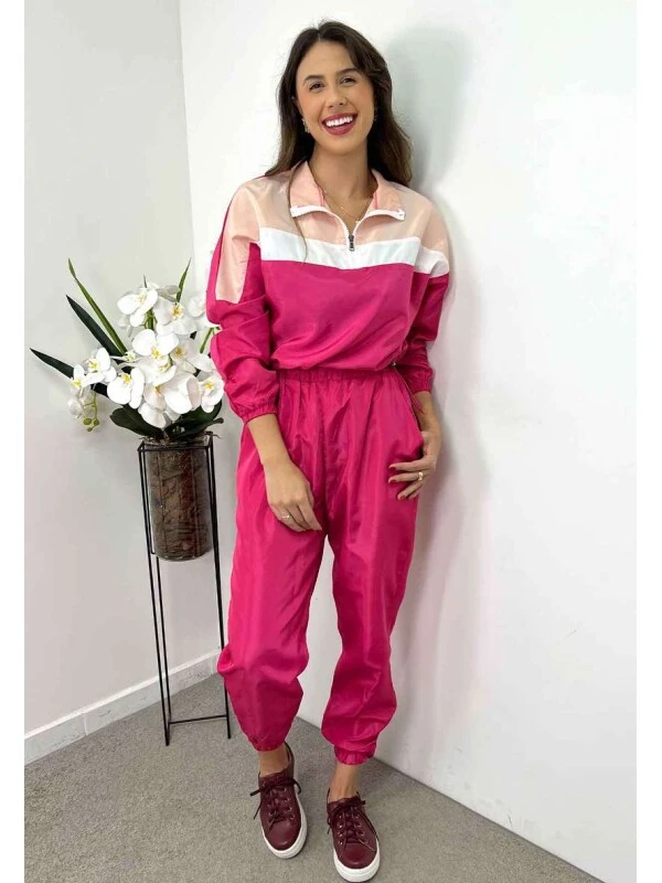 CONJUNTO TACTEL BLUSA E CALÇA FEMININO - COSH JEANS - Pink