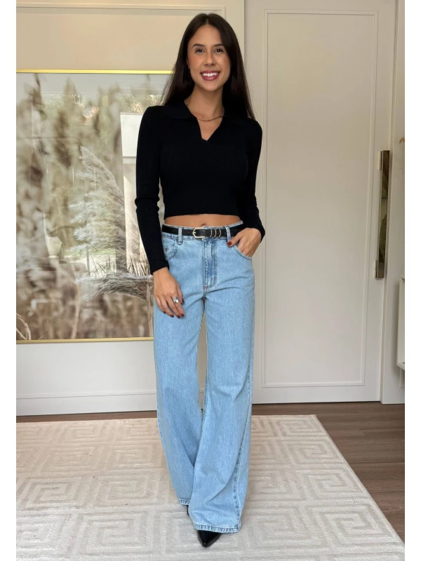CROPPED BETE POLO - COSH JEANS - Preto