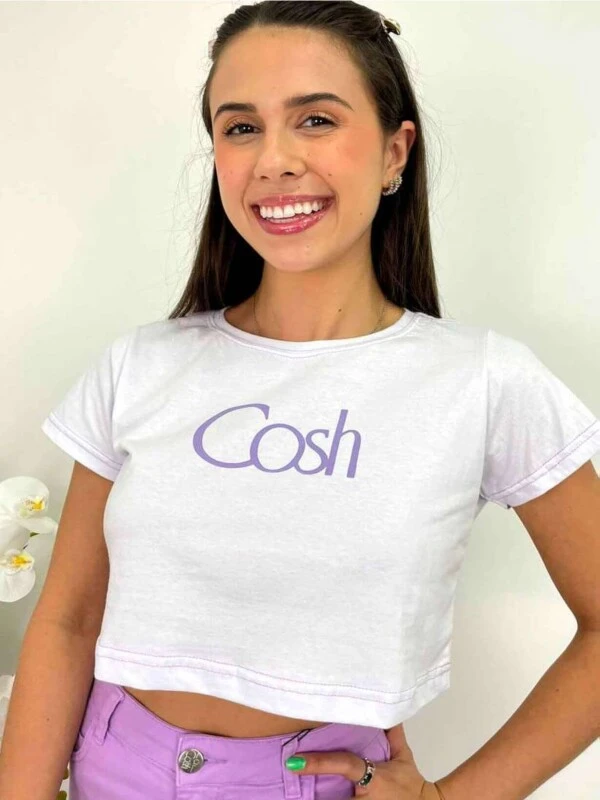 CROPPED COSH - COSH JEANS - Lavanda