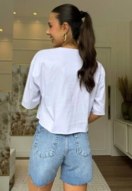 CROPPED FEMININO LUZIA - COSH JEANS - Branco