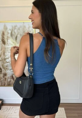 CROPPED JEANS STONADO ZIPER NA LATERAL - COSH JEANS - Jeans
