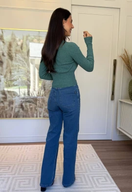 CROPPED LUANA CANELADO - COSH JEANS - Verde