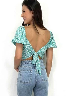 CROPPED PRINCESA ESTAMPADO - COSH JEANS - Verde