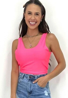 CROPPED REGATA LISO  COSH JEANS - Rosa
