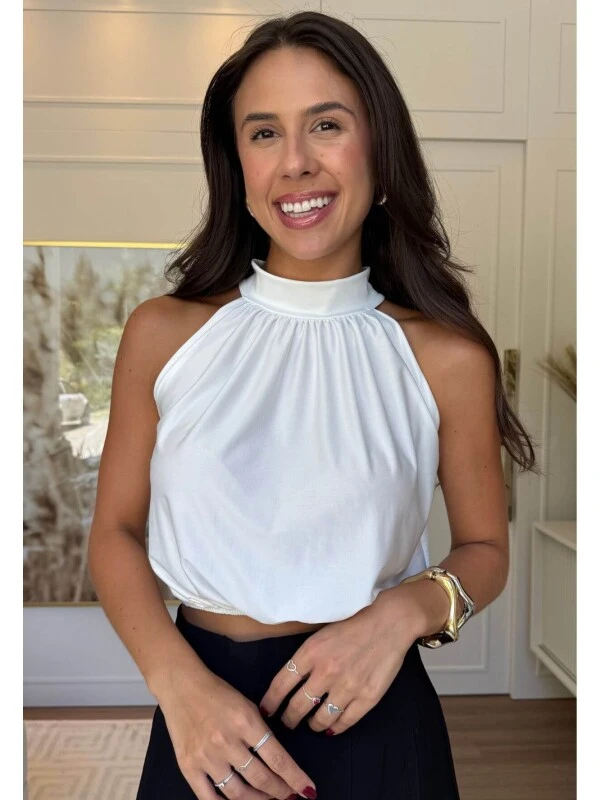 CROPPED THAIS - COSH JEANS - Branco