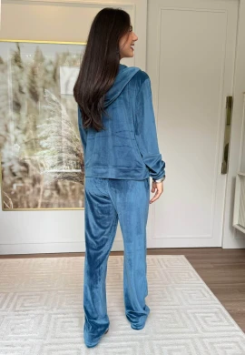 JAQUETA CANGURU PLUSH MELINA - COSH JEANS - Azul