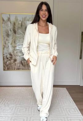JAQUETA CANGURU PLUSH MELINA - COSH JEANS - Off white