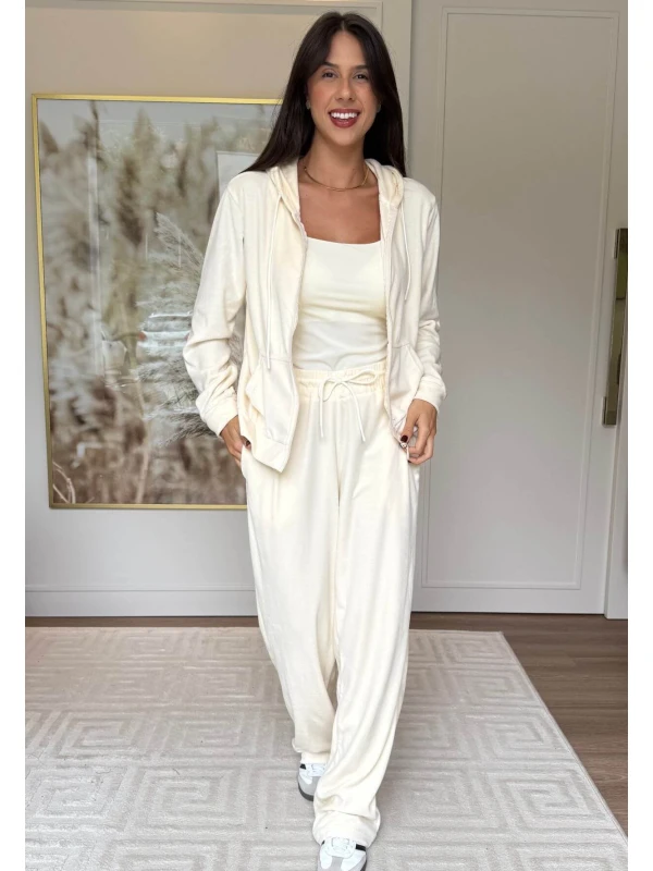 JAQUETA CANGURU PLUSH MELINA - COSH JEANS - Off white