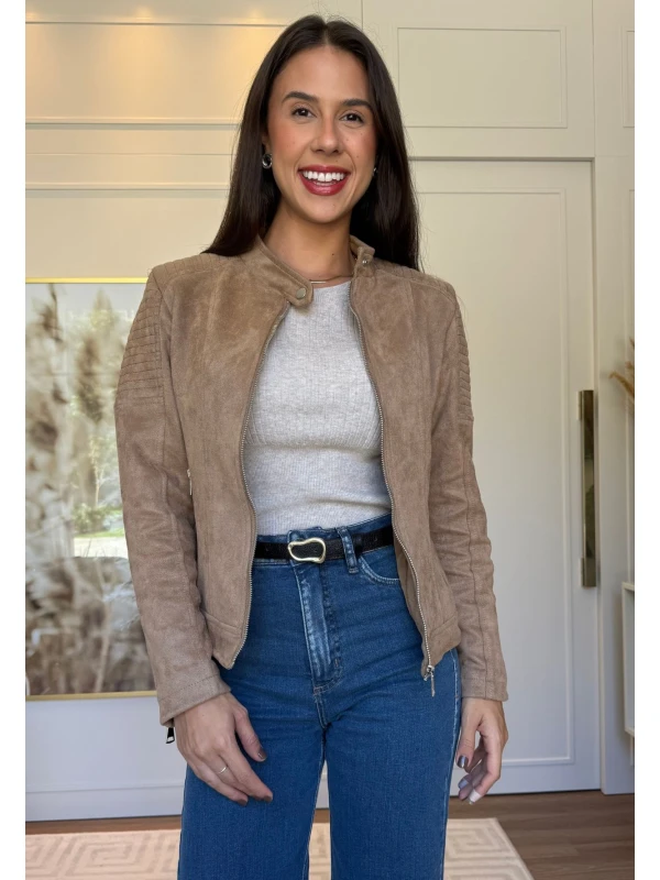 JAQUETA CAROLA - COSH JEANS - Bege