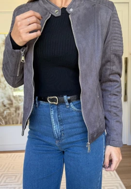JAQUETA CAROLA - COSH JEANS - Cinza
