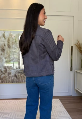 JAQUETA CAROLA - COSH JEANS - Cinza